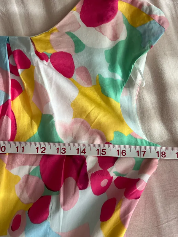 Boden• Watercolor Floral Retro Fit & Flare Cotton Dress• Sz 6 - Image 13