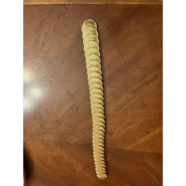 Chain Belt Goldtone Metal Faux Coin Stretchy Will Fit From 24" Up to 28" Waist - Image 8