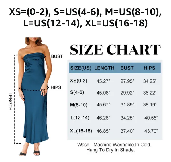 Blue Strapless MIDI Dress - Image 3