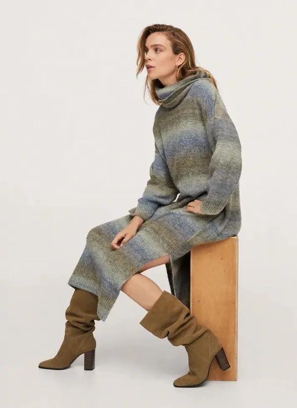 Mango NWT Bovine Jinete Leather Boots in Brown - Image 2