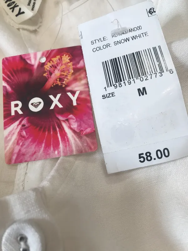 Roxy Women's Kona Mini Dress in Snow White size M NWT - Image 7