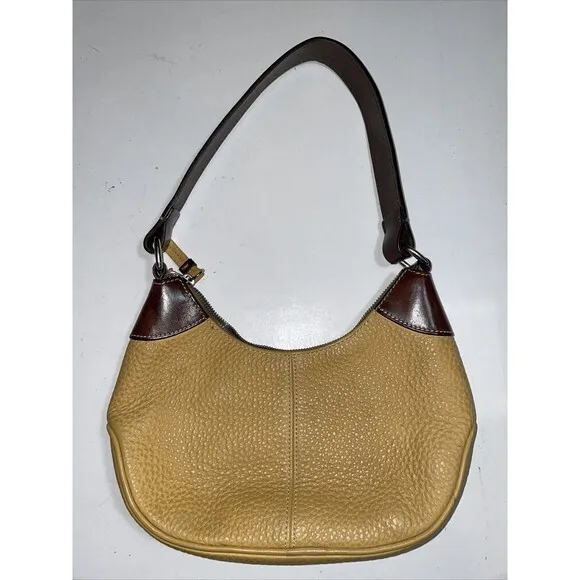 Dooney & Bourke Hobo All-Weather Leather AWL‎ Purse Shoulder Bag Yellow - Image 2