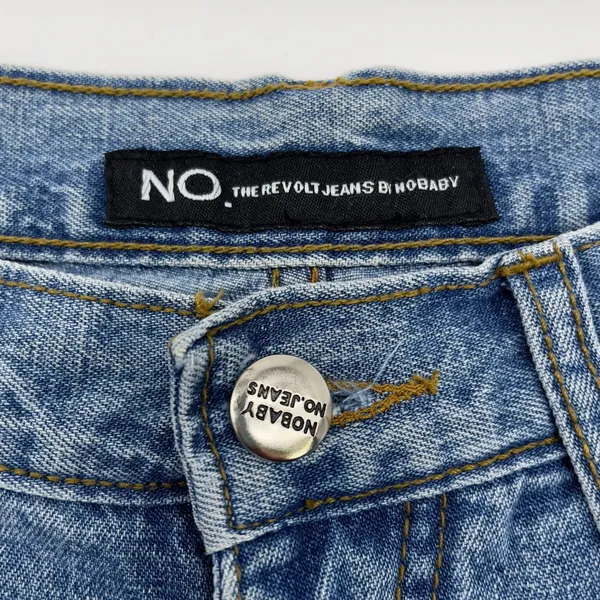 NOBABY The‎ Revolt Womens Jeans Size 30 Wide Leg Flare Y2K 2000s Streetwear - Image 7