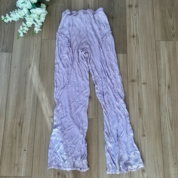 Purple Out From Under Waffle Knit Pants - Image 8