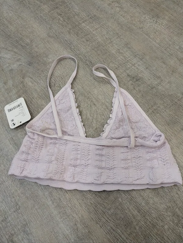 NWT Intimately Free People Lilac Heirloom Seamless Bralette Size XS/S - Image 3