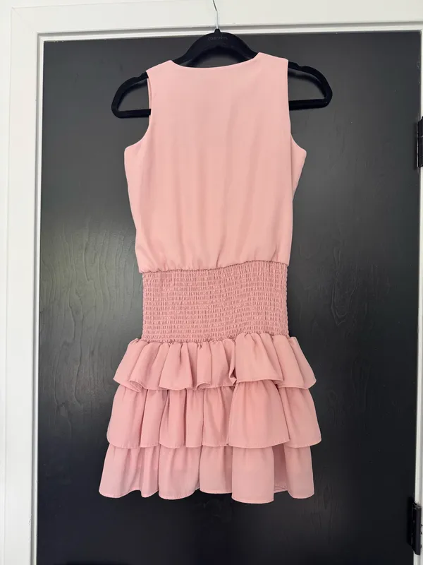 Lea & Viola Pink mini ruffle dress - Image 2