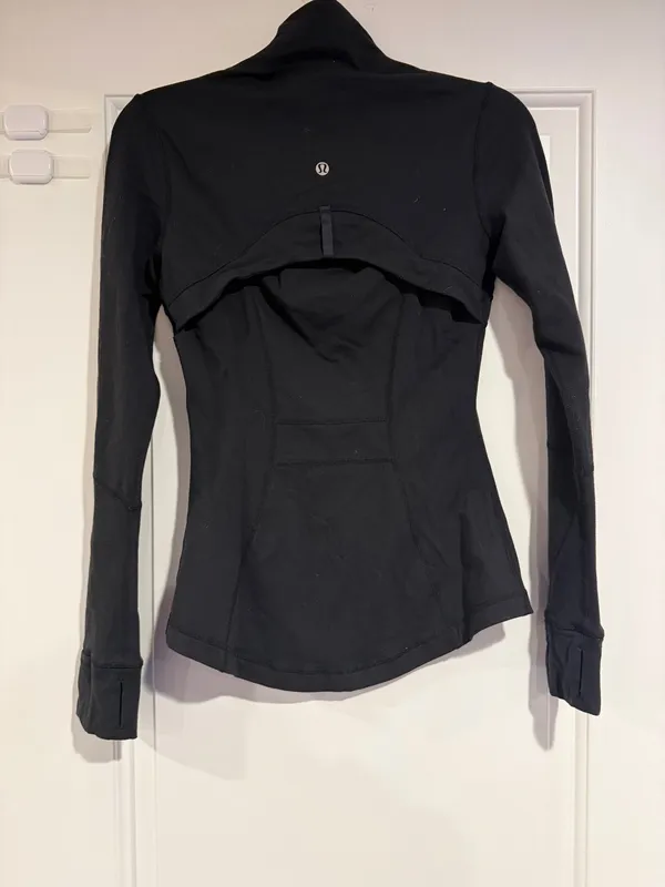 Lululemon Define Jacket Women's Size US 2 Black Full Zip Vented Back Vintage - Image 5