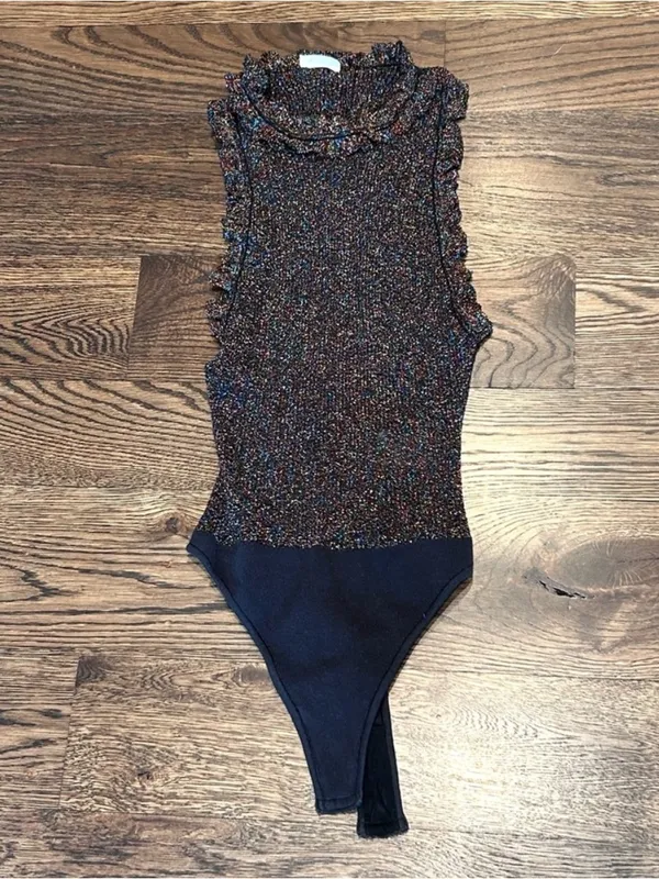 $78 Free People All That Glitters Bodysuit L - Image 2
