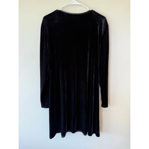 K.C. Spenser Vintage Black Velvet Dress Size 14 whimsigoth classic Y2K - Image 2