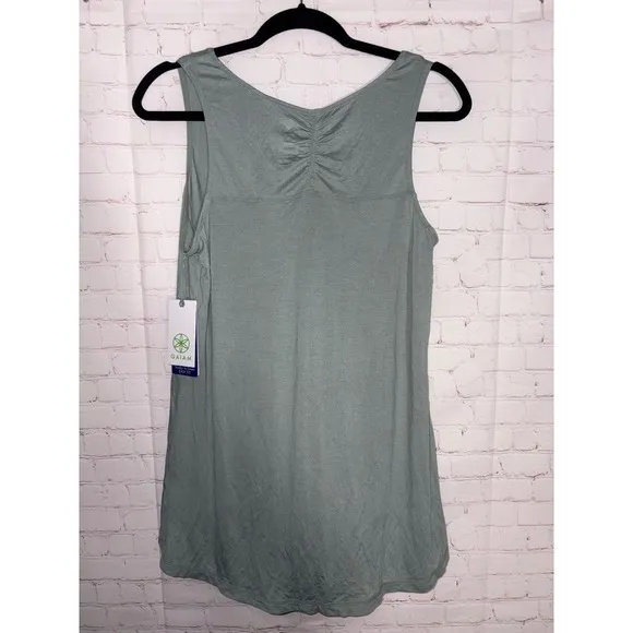 NEW Gaiam Harmony Tank Luna Sage Green Moon Phase Graphic Yoga Top Size M - Image 4