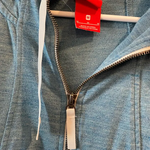 Nike Blue Full-Zip Hoodie - Image 3