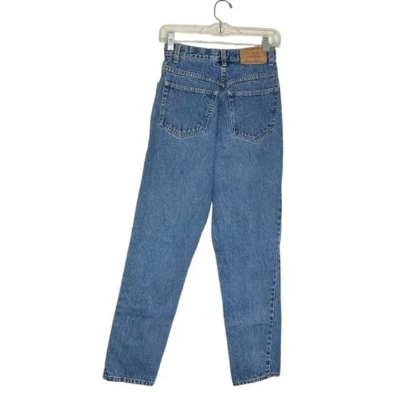 EDDIE BAUER Blue Denim Jeans Classic Fit High Rise Size 4 Mom Jeans - Image 4