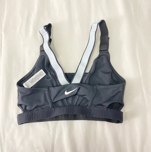 Nike Black & Baby Blue Sport Bra - Image 3