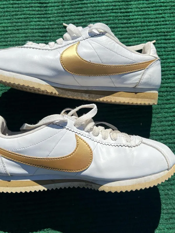 Nike Wmns Classic Cortez 'White Metallic Gold' Women’s Size 8 - Image 2