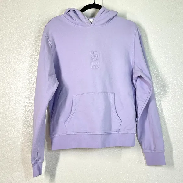 M Frankies Bikinis Aiden Hoodie Sweatshirt pastel purple Lilac Pullover Hooded - Image 2