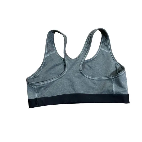 Nike Womens Pro Classic Sports Bra Carbon Heather/Black medium‎ - Image 3