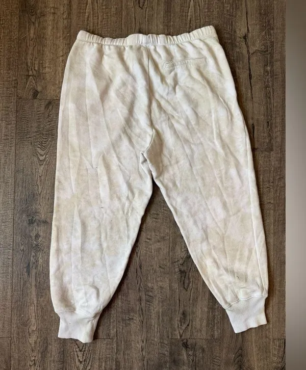Aerie Cream & Tan Tie Dye Joggers - Image 4