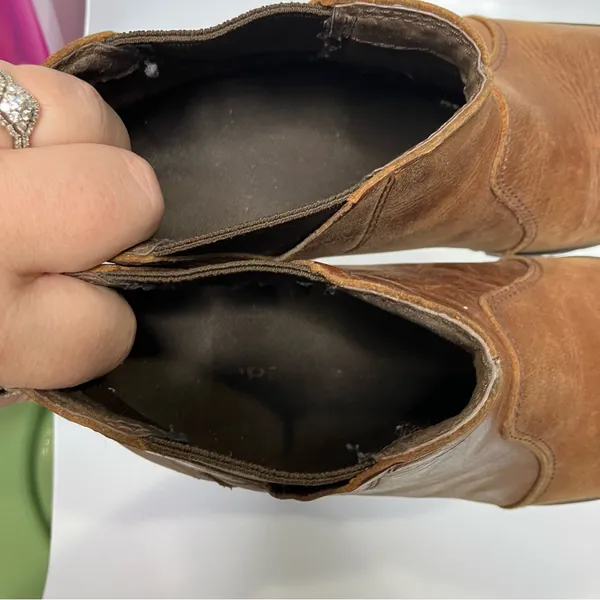 Merrell‎ city leaf Chelsea boots brown leather women’s size 7 casual neutral - Image 9