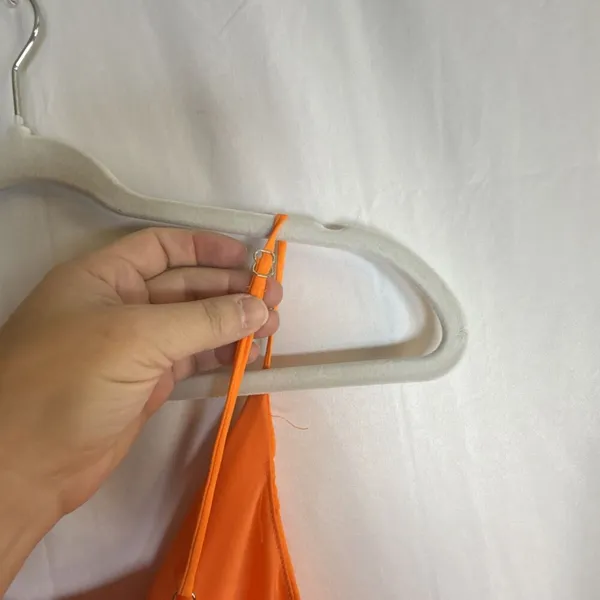 Iris Dress Orange Slip Long Dress Size Small Preowned - Image 9