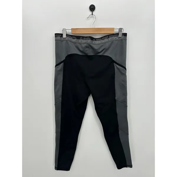 Nike Pro Dr-fit‎ Black Compression Ankle Pants Leggings Womens Sz XL Running Gym - Image 2