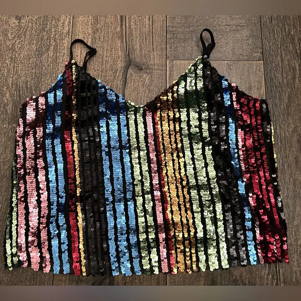 Madison‎ & Berkeley sequin shirt size Medium - Image 2