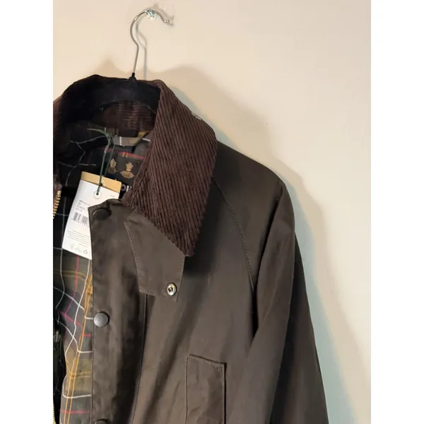 Barbour Classic Bedale Wax Jacket Olive Sz 32 Unisex NWT $425 - Image 16
