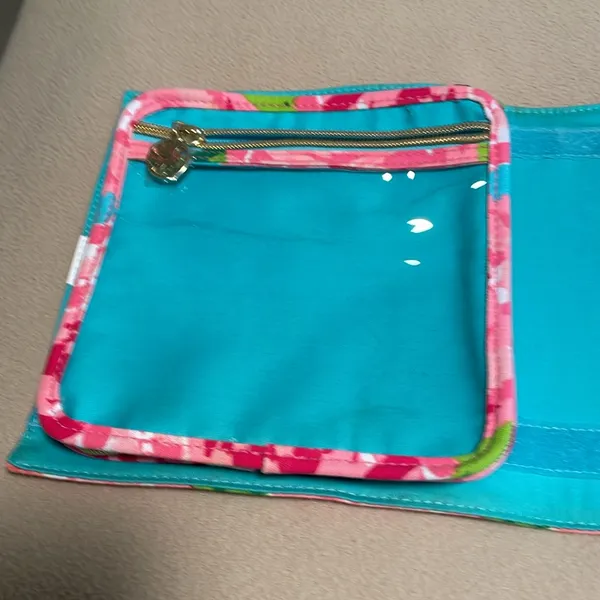 Lilly Pulitzer Pink Floral Jewelry Travel Bag - Image 3