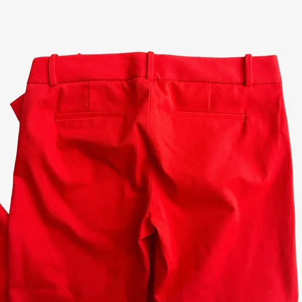 J.Crew Minnie Pants Women's 6 Tall Red Stretch Twill Preppy Work Quiet Luxury - Image 2