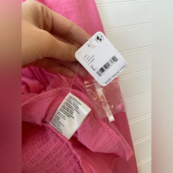 Barbiecore Pink Chloe Cotton Blouse - Image 3