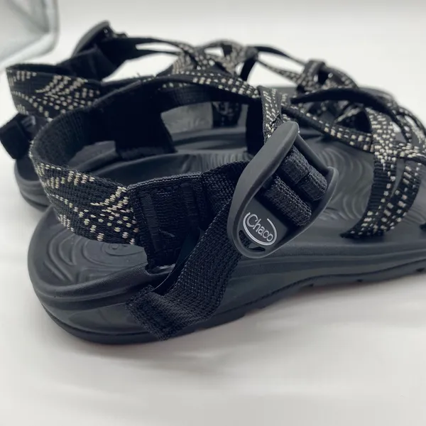 NWOT Chaco Black White Strappy Toe Strap Gorpcore Outdoor Sandals Water Women 7 - Image 5