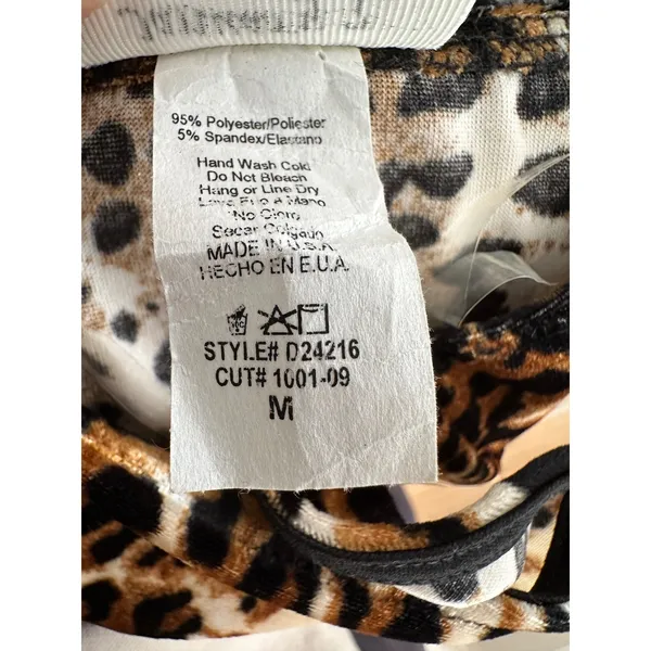 January 7 USA Leopard Print Bodycon Y2K‎ Mini Dress - Size M - Image 4
