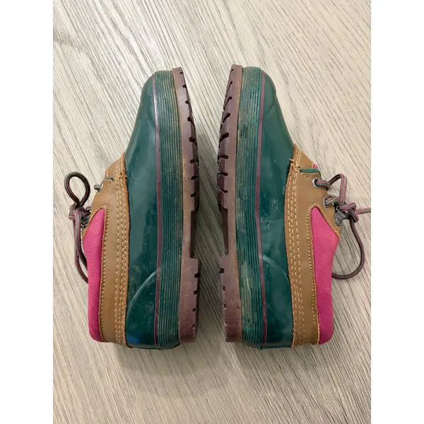 Chill Mark Duck Shoes Green Brown Lace Up Women’s Size 7 - Image 4