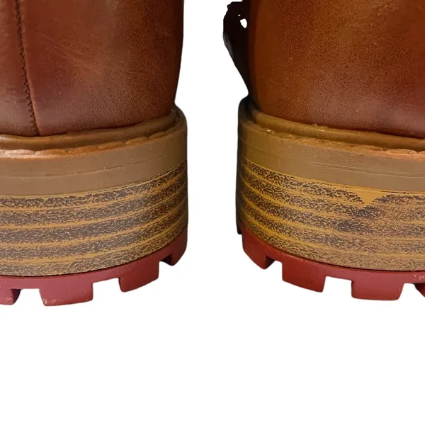 MIA Lance Cognac Luggage Brown/Red Lace Up Ankle Hiking Boots NIB - Size 6 - Image 15