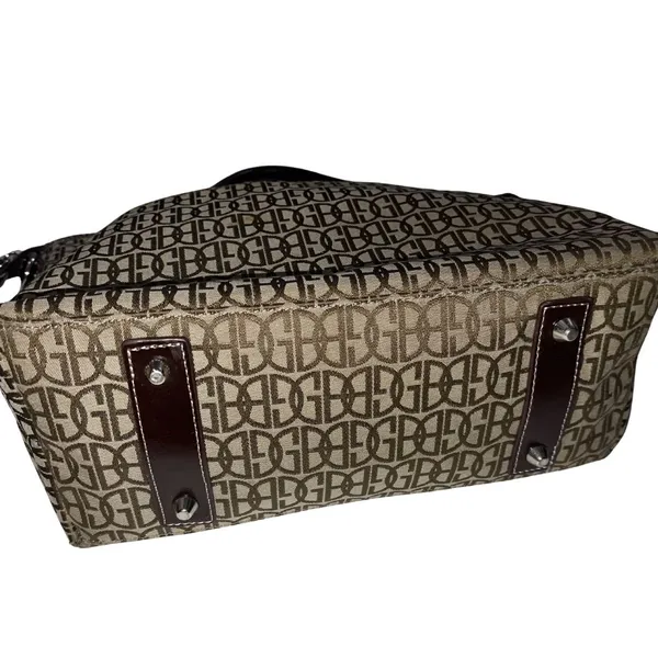 Giani Bernini Monogram Signature Shoulder Bag Y2K Retro Classy Tote - Image 3