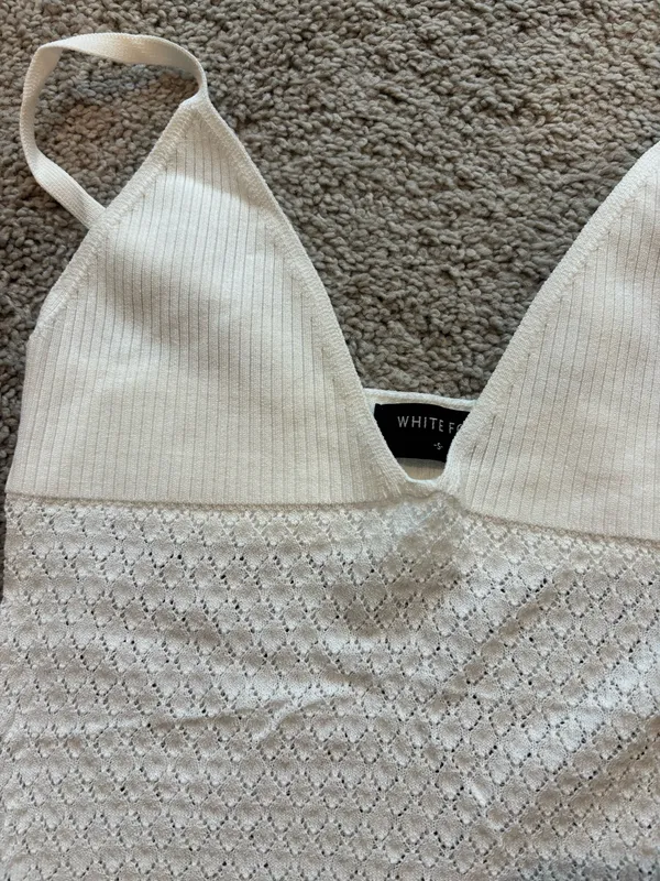 NEW White Fox Boutique White Top S - Image 8