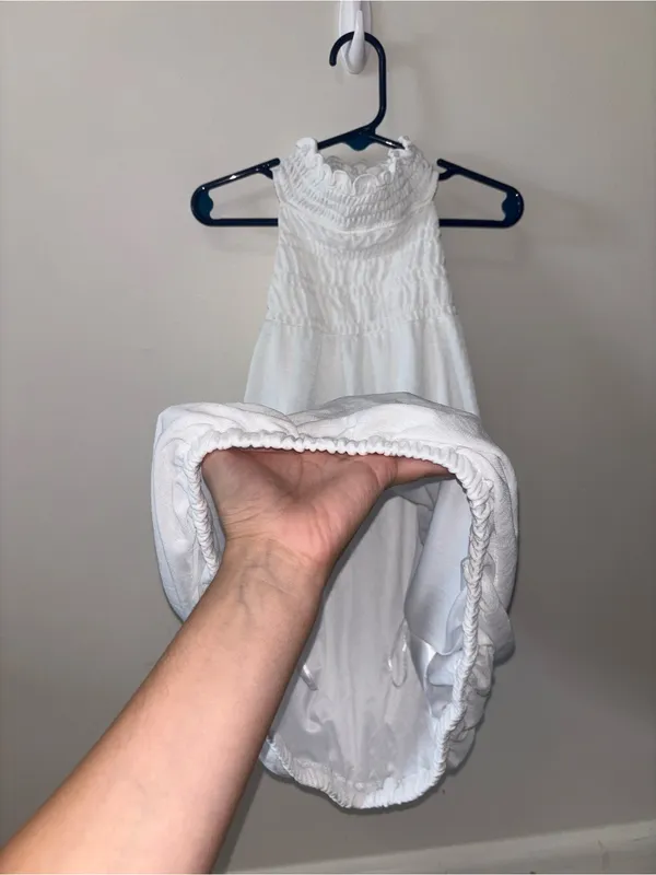 Women’s White Smocked Halter - Classic Summer Style - Image 3