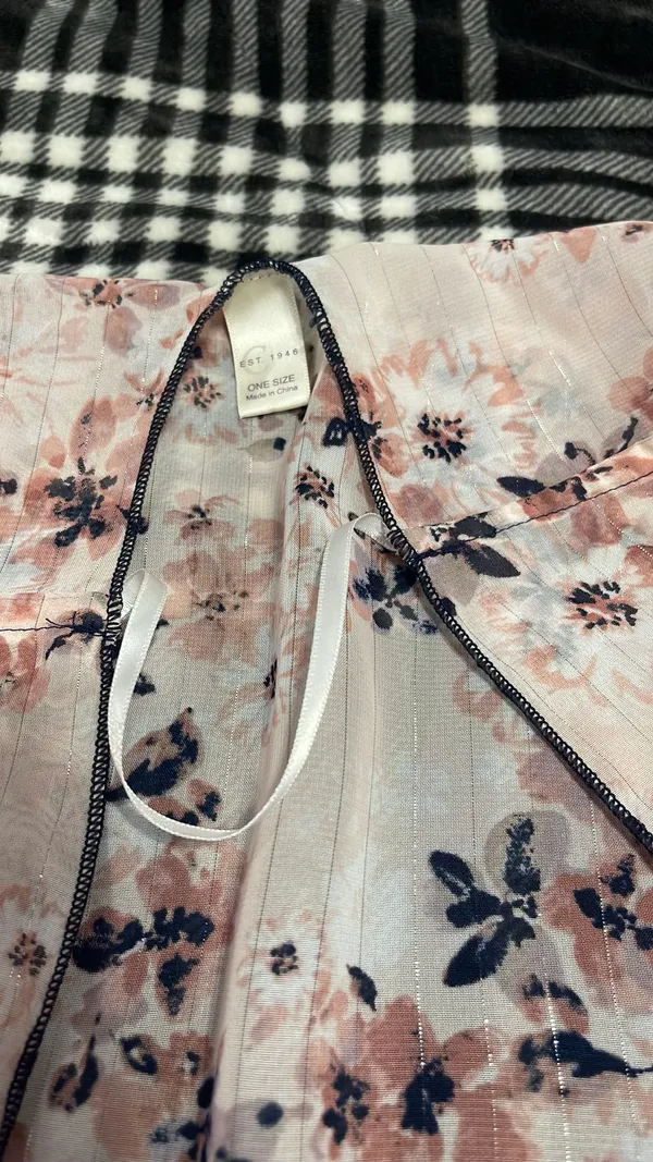 Floral Cover Up Pink - Image 2