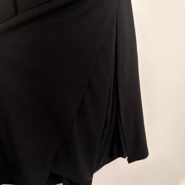 By Anthropologie Black Side Ruched Maxi Skirt Sz M - Image 3