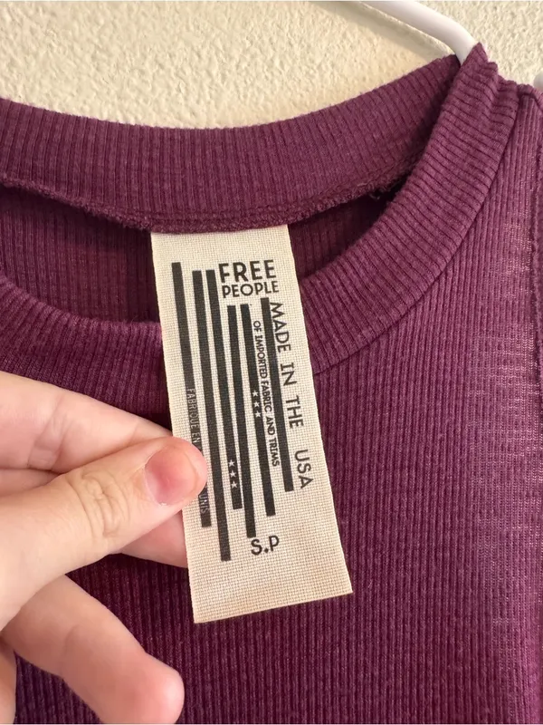 Free People Ribbed Swing Tank - Plum - Image 2