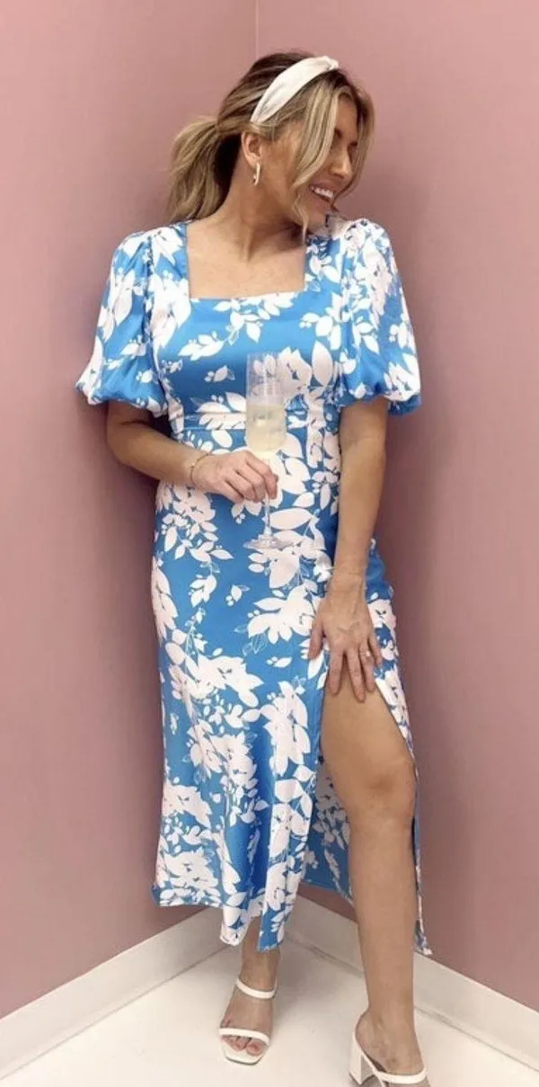 Adeline Boutique Floral Midi Dress - Image 3