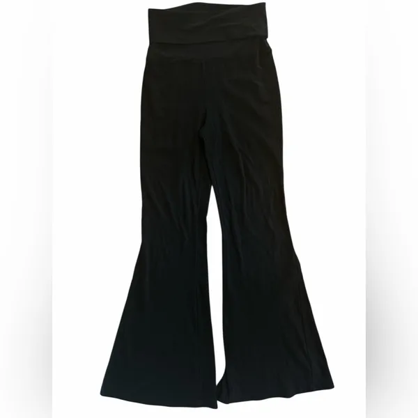 Aerie Black Flared Leggings - Image 3