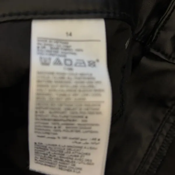 Old Navy High Rise OGG Straight Faux Leather Pants Black Size‎ 14 - Image 7