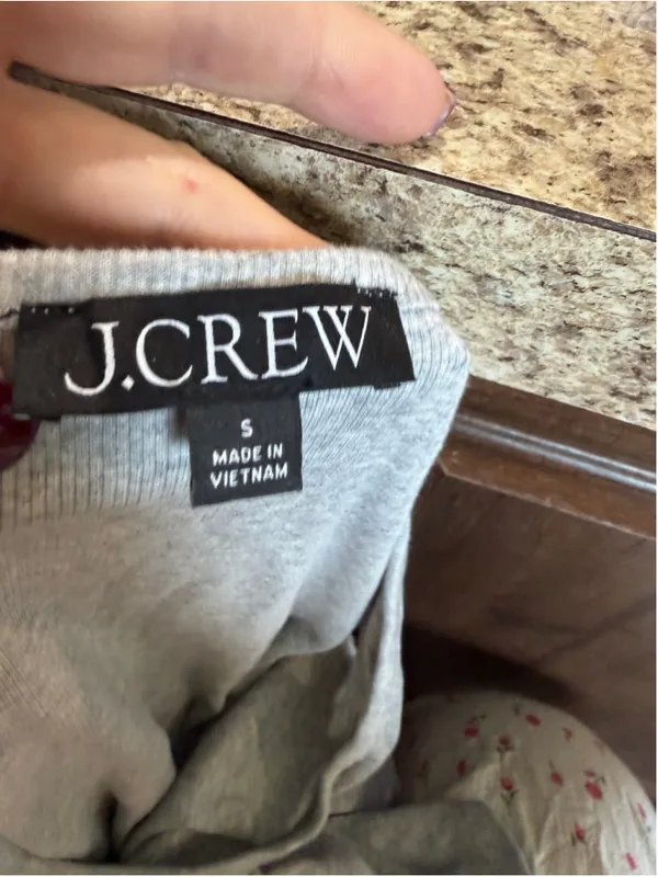 Women's J.Crew Ribbed Tank Top Size S Grey - Image 4
