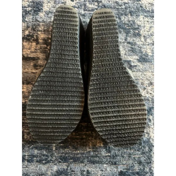 SBICCA Wedge Sandals Metallic Silver Gray/Black Sole Women's 8M Handmade In USA - Image 7