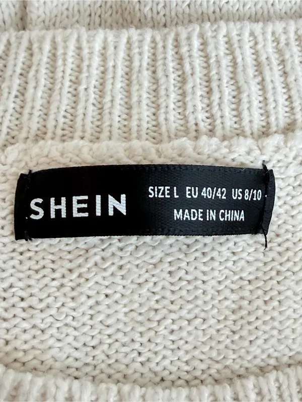 SheIn American Flag Oversized Crewneck Sweater Size Large - Image 6