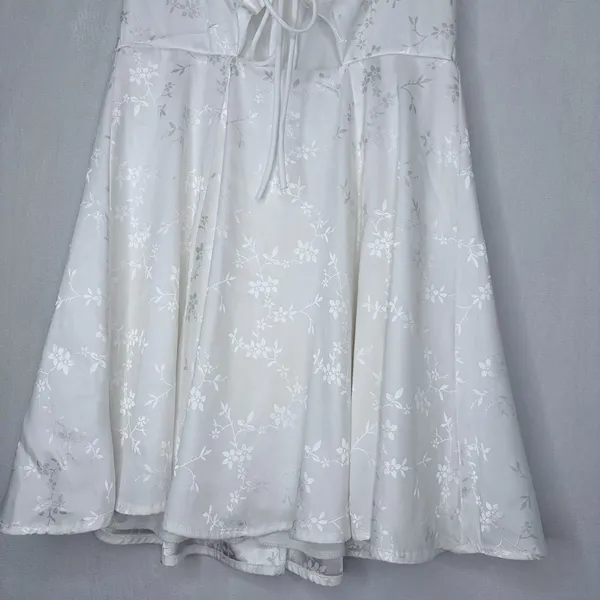 Lucy In The Sky Puff Sleeves White Mini Dress - Image 5