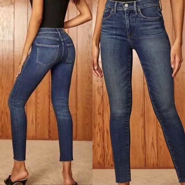 Aritzia Denim Forum The Nico Mid Rise Skinny Jeans Womens 27 Slim Stretch Crop - Image 2
