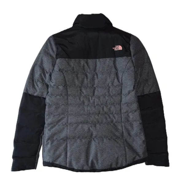 The North Face Puffer Jacket Womens M Black Grey 550 Down Insulated Colorblock - Image 5