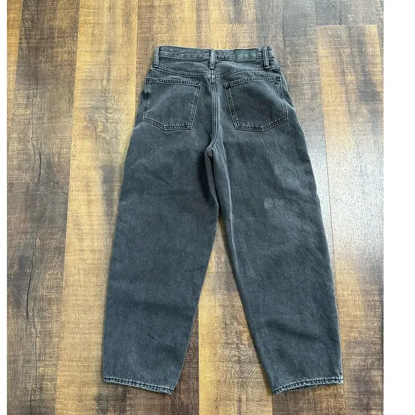 Madewell The Balloon Jean in Washed Black Size 26 - Image 7