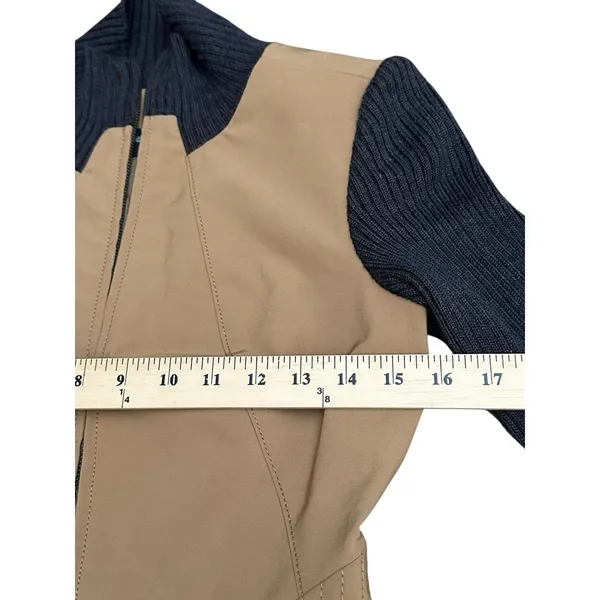 GATTINONI Women's Size 6 US Jacket Fitted Silhouette Wool Knit Sleeves‎ #N5-5 - Image 3